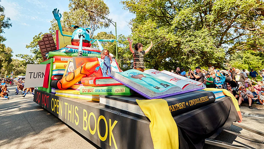 Do Not Open This Book Moomba Parade float