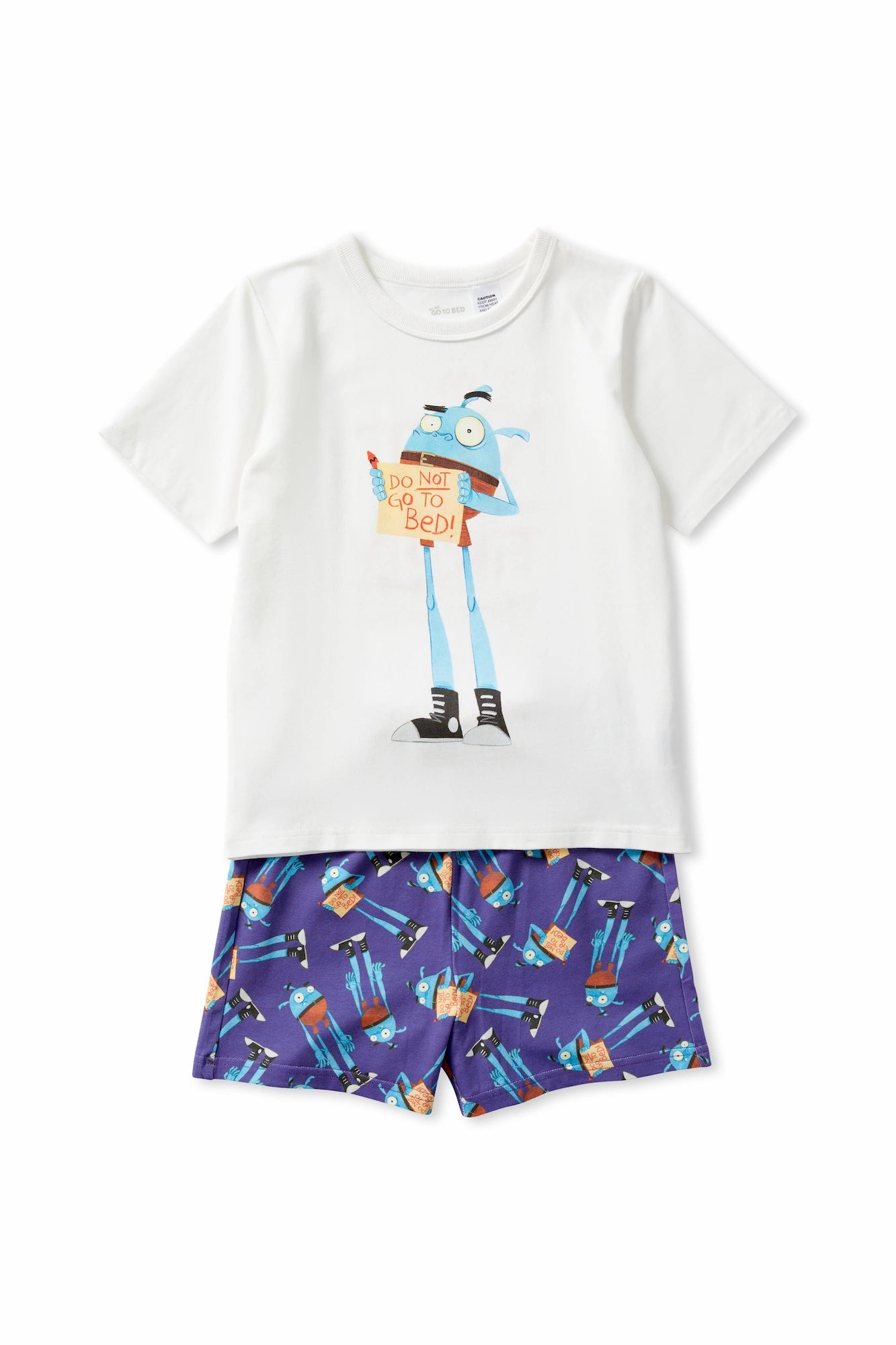 Short Sleeve Pyjama Set Blue