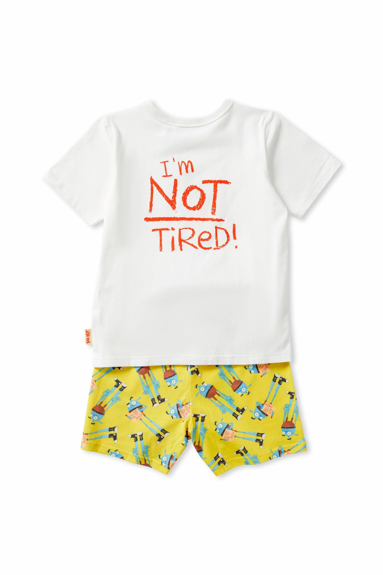 Short Sleeve Pyjama Set Yellow
